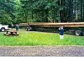 Poles from 2006 commercial thinning going to the mill